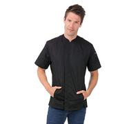 Chef Works Men's Bristol Signature Series Chef Coat Jacket, Black, S