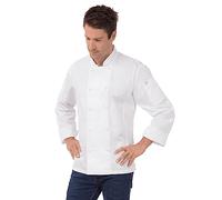 Chef Works Men's Cbc01whtl Chef's Jacket, White, Large