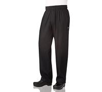 Chef Works Men's Essential Baggy Zip-Fly Chef Pants Black, 6X-Large