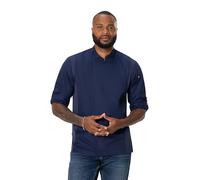Chef Works Men's Hartford Chef Coat, Navy, M