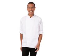 Chef Works Men's Hartford Chef Coat Jacket, White, 5X-Large