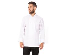 Chef Works Men's Le Mans Chef Jacket, White, 3X-Large