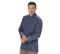 Chef Works Men's Mojave Chef Coat, Blue (Air-Force Blue), L