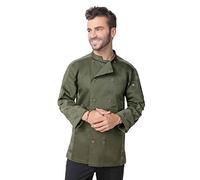 Chef Works Men's Mojave Chef Coat, Olive, Medium