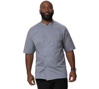 Chef Works Men's Montreal Cool Vent Chef Coat, Grey, L