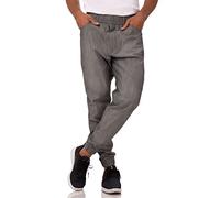 Chef Works Men's Jogger 257 Chef Pants, Black White Stripe, 3X-Large