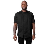Chef Works Men's Varkala Chef Coat, Black, XL