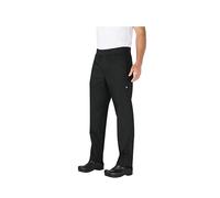 Chef Works Slim Black Lightweight Chef Trousers Medium (Each)