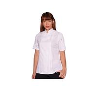 Chef Works Springfield White Women's Short Sleeve Chef Jacket Medium (Each)