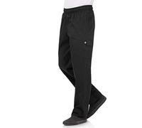 Chef Works Unisex Cargo Pants Trousers, Black, XXL UK