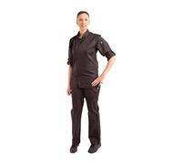 Chef Works Unisex Hartford Lightweight Chef Jacket Black M