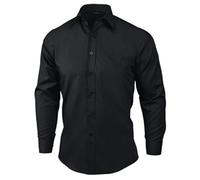 Chef Works Unisex Long Sleeve Dress Shirt Black S