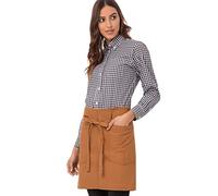 Chef Works Unisex Rockford Half Bistro Apron, Nutmeg, One Size