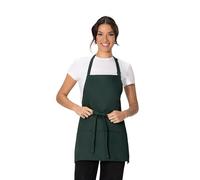 Chef Works Unisex Three Pocket Apron, Hunter Green, One Size