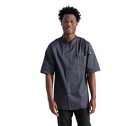 Chef Works Unisex Volnay Chef Coat, Charcoal, Medium