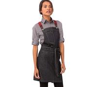 Chef Works Unisex's Berkeley Short Bib Apron Work Utility, Indigo Blue, One Size