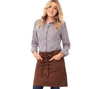 Chef Works Unisex's Dorset Half Bistro Apron Work Utility, Rust, One Size