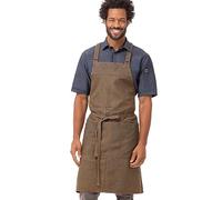 Chef Works Unisex's Abx01btp0 Work Utility Apron, Blue/Taupe, One Size
