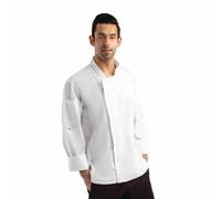 Chef Works Urban Hartford Lightweight L/S Zipper Coat White Unisex