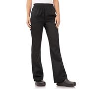 Chef Works Womens Basic Baggy Chefs Trousers, Black, XS / X-Small / Extra-Small, Waist Size: 26-28 inch / 66-71 cm, Polycotton, Womens Chefs Baggy Pants, B223-XS