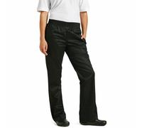 Chef Works Womens Basic Baggy Chefs Trousers, Black, L / Lrg / Large, Waist Size: 38-40 inch / 97-102 cm, Polycotton, Womens Chefs Baggy Pants, B223-L