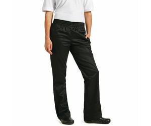 Chef Works Womens Basic Baggy Pants in Black - Classic Fit - Polycotton - L