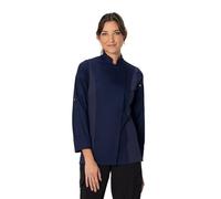 Chef Works Women's Hartford Chef Coat, Navy, XXL