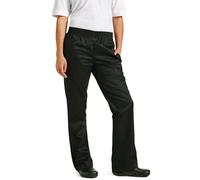 Chef Works Womens Basic Baggy Chefs Trousers, Black, XL / X-Large / Extra-Large, Waist Size: 42-44 inch / 107-112 cm, Polycotton, Womens Chefs Baggy Pants, B223-XL
