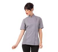 Chef Works Women's Springfield Chef Coat Jacket, Grey, 3X-Large