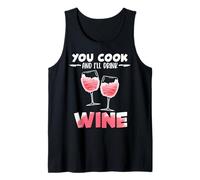 Chef You Cook and I'll Drink Wine Funny Chefs Odd Cooking Tank Top