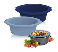ChefAid Slow Cooker Liners, 100% Silicone Reusable Crock Pot Insert Accessories for 6-8 Oval or Round Quart Slow Cookers, Food Safe & Dishwasher Safe (NavyBlue-GrayishBlue)