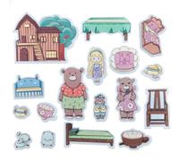 CHEFAN Felt Flannel Board Stories for Toddler,Goldilocks and The Three Bears,Preschool Felt Activities,Flannel Graphic