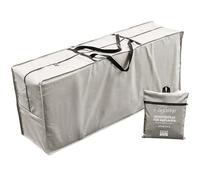 Chefarone Storage Bag for Garden Cushions Protective Cover for Seat Cushions - Waterproof Cushion Bag - Garden Cushion Storage with UV Protection - 120x32x50 cm