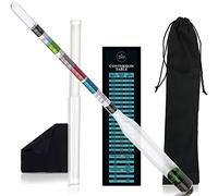 Chefast Hydrometer Kit for Wine, Beer, Mead and Kombucha - Combo Set of Triple-Scale Alcohol Hydrometer, Cleaning Cloth, and Storage Bag - ABV, Brix and Gravity Tester - Home Brewing Supplies