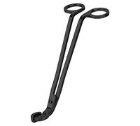 CHEFBEE Candle Wick Trimmer, Polished Stainless Steel Wick Clipper Cutter, Scissors, Reaches Deep Into Candles to Cut Spent Cord, Allow Cleaner Burn and Prevent Soot Buildup (Black)