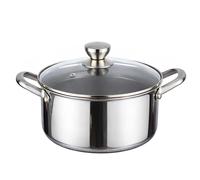Cheffinger 20cm 3L Pot with Non-Stick Honeycomb Coating and Lid, Silver