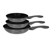 Cheffinger 3-Piece Pan Set 20 / 24 / 28cm Marble Coated with Silicone Handle