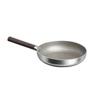 Cheffinger Non-Stick Frying Pan 24cm Induction with Wood Effect Handle, Silver