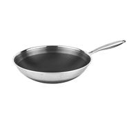 Cheffinger Stainless Steel Wok with Honeycomb Non-Stick Coating 32 cm
