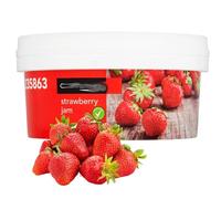 Cheff's Raspberry, Strawberry & Essentials Mixed Fruit Jam Varity Tub 2.72kg - Delicious & Fruity Spread (1, Strawberry Jam)