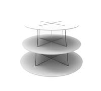 Chefkit Acrylic Cupcake Stand Display - Round (White, 3 tier)