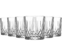 Chefline 6X Clear 330ml Odin Whisky Glasses - Glass Water Wine Whiskey Gin Juice Cocktail Drinking Glassware Cup Set