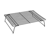 CHEFMADE Baking and Cooling Rack Set, 13.5-Inch Non-Stick Stackable Collapsible Rectangle Wire Rack for Oven Baking (Black)