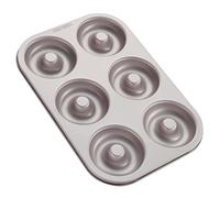 CHEFMADE Donut Mold Cake Pan, 6-Cavity Non-Stick Ring Doughnut Bakeware for Oven Baking (Champagne Gold)