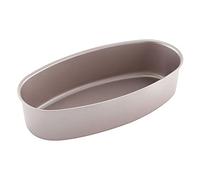 CHEFMADE Ellipse Cheese Cake Pan, 8-Inch Non-Stick Oval Cake Bread and Meat Bakeware for Oven and Instant Pot Baking (Champagne Gold)