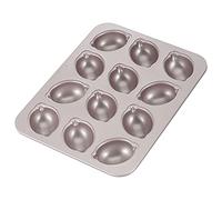 CHEFMADE Muffin Cake pan, 12-Cavity Non-Stick Lemon-Shaped Bakeware for Oven Baking (Champagne Gold)