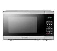 Chefman 20L 800W Microwave Oven, 6 Presets, 10 Power Levels, Eco Mode, Memory, Mute Function, Child Safety Lock, Easy Clean, Stainless Steel