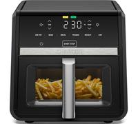 Chefman Air Fryer TurboFry 8.5L, 6-in-1 High-Powered 230°C Cooking for Crispier Chips, Chicken and Onion Rings, XL Windowed Basket, Air Fry, Bake, Broil, Reheat, Dehydrate Defrost - Black