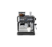Chefman Crema Deluxe Double Boiler Espresso Machine Uses Milk Frother and Espresso Simultaneously, Professional Coffee Maker with Coffee Grinder and