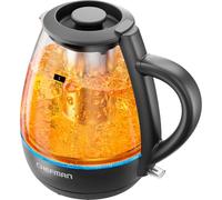 Chefman Electric Kettle with Tea Infuser, 1L 1500W, Removable Lid for Easy Cleaning, Boil-Dry Protection, Stainless Steel Filter, BPA Free, Auto Shut Off Hot Water Boiler, Small Electric Tea Kettle